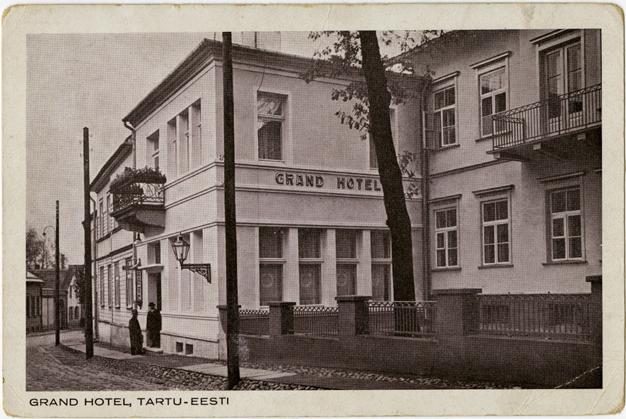 Grand Hotel, hilisem Toome Hotell ja Tartu Ülikooli Kliinikumi onkoloogia korpus, üldvaade