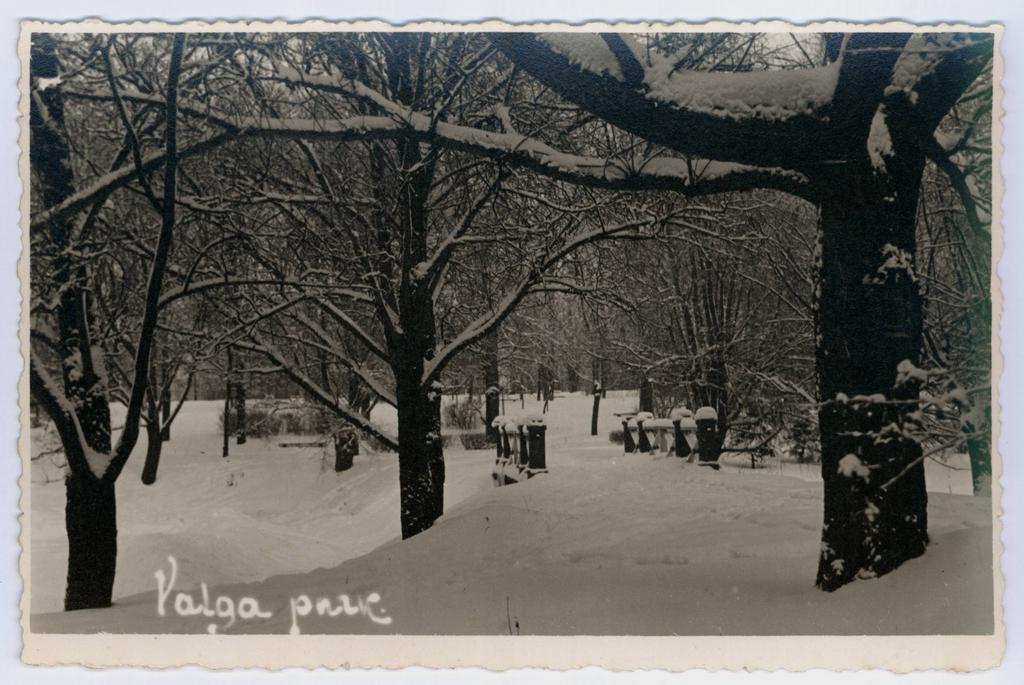 Valga linnapark talvel