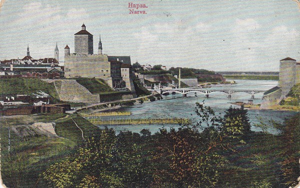 Vaade Narva linnale ja Hermani kindlusele