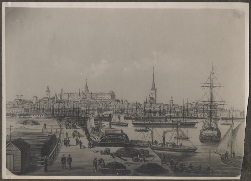 Foto graafisest lehest Tallinna sadam