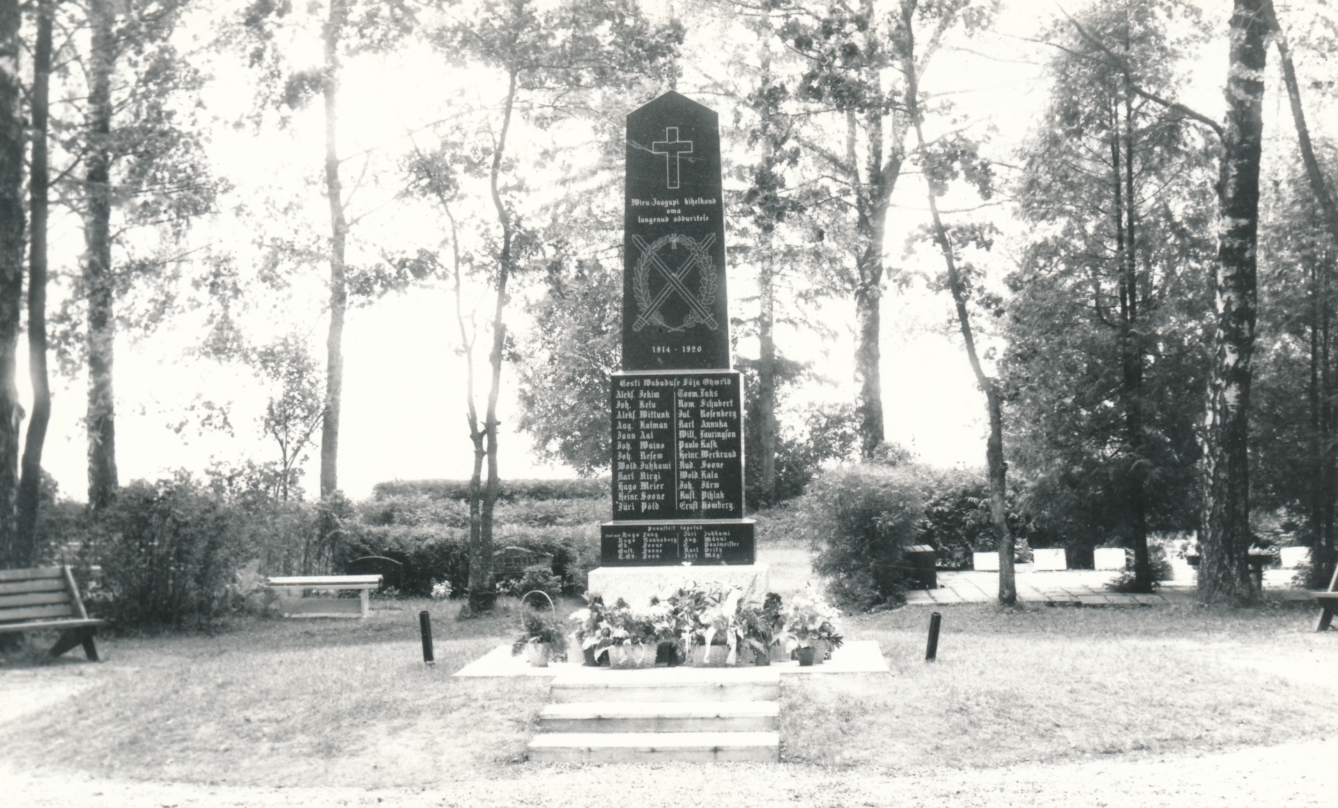 Vabadussõjas langenute mälestussammas Viru-Jaagupis