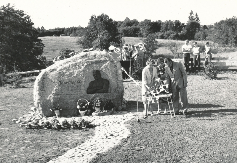Jaan Jaago mälestuskivi avamine