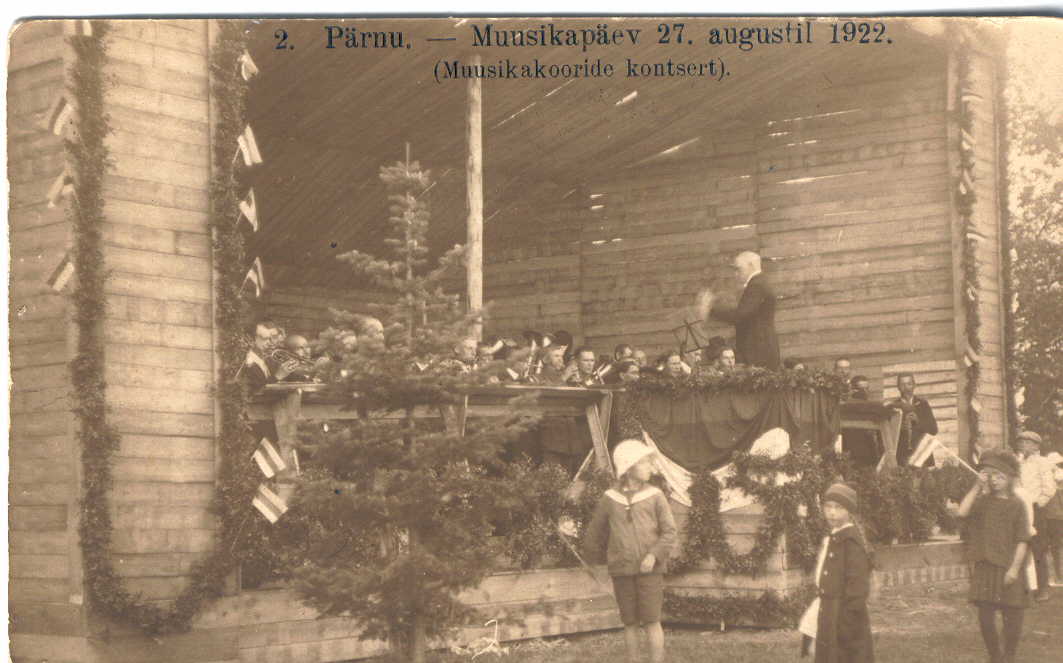 Foto  2.Pärnu muusikapäev 27.augustil 1922.a. muusikakooride kontsert.
