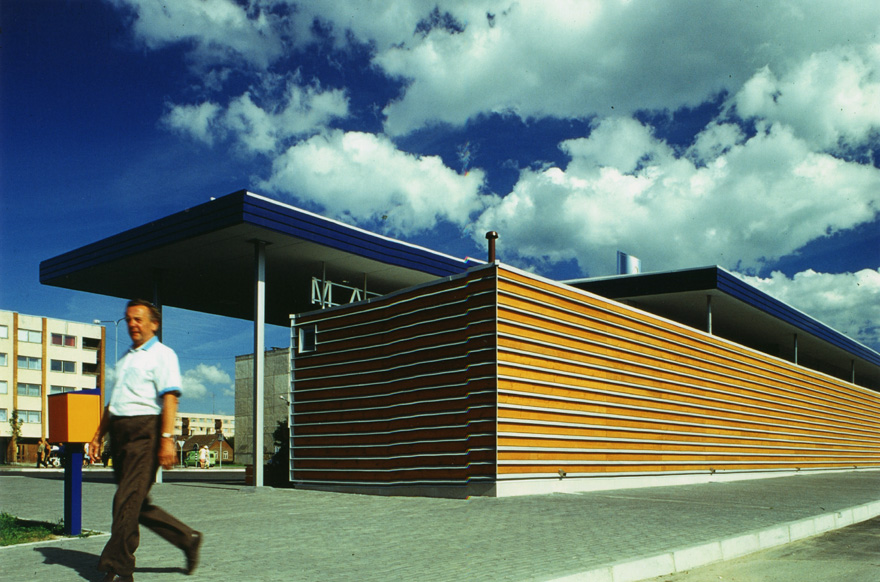 Rakvere bussijaam, vaade. Arhitektid Margit Mutso, Madis Eek