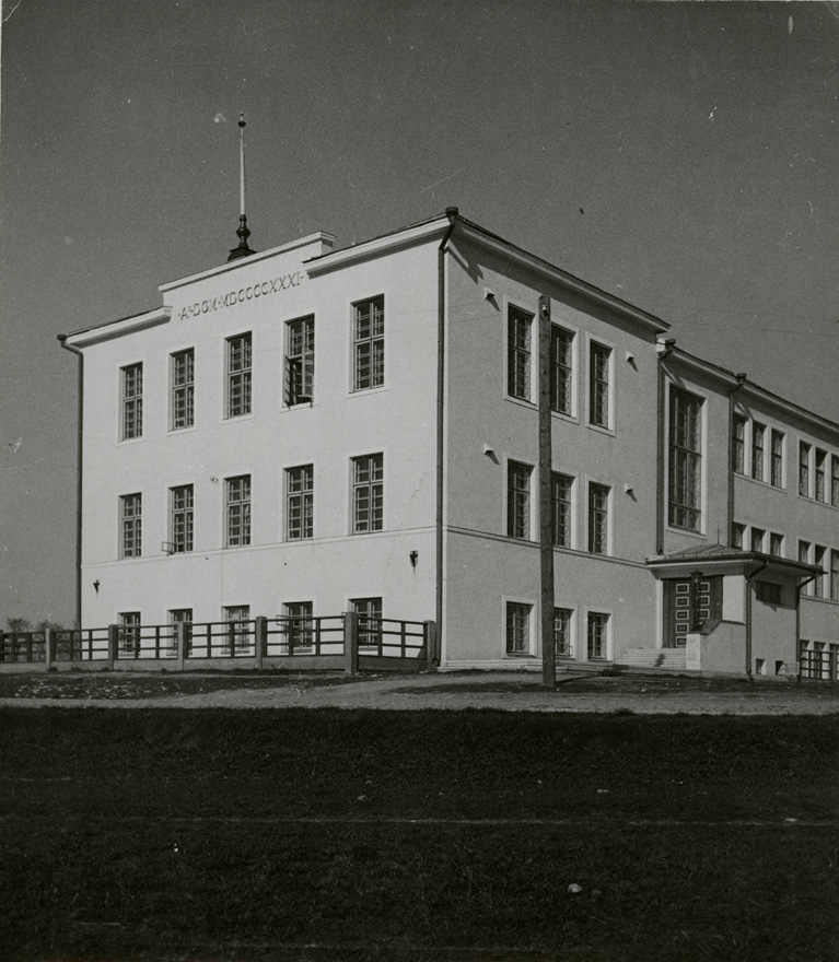 Rakvere saksa koolimaja, vaade hoonele. Arhitekt Ernst Kühnert