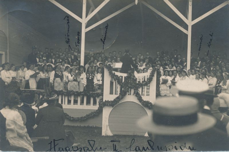 Foto. Haapsalu II laulupidu. 1913. Mustvalge.