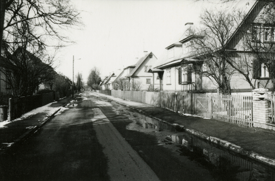 Preesi tänava vaade, otsevaade piki tänavat. Arhitekt Anton Soans (planeering), Herbert Johanson