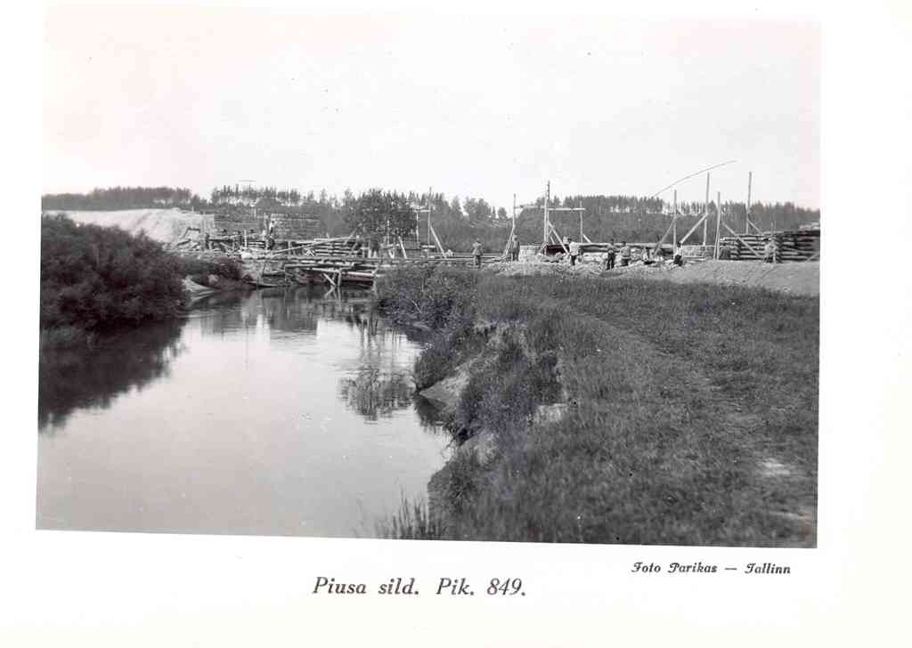 Foto Tartu-Petseri raudtee Piusa sild