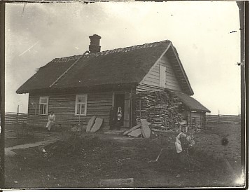 klaasnegatiiv, Jaani talu maadel asuv Tohtenbergi saun, Lõõlas 1923.a.