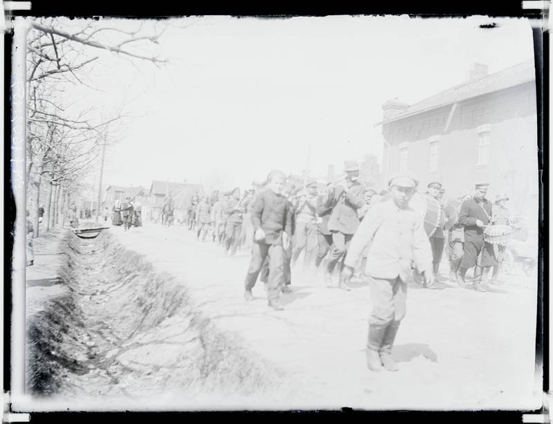 klaasnegatiiv, sõjaväelased 1917-20.a. paiku