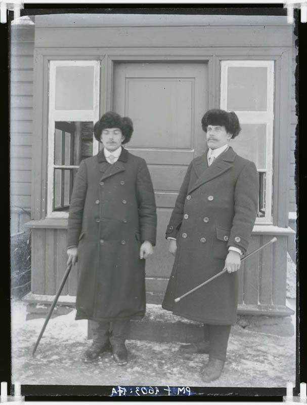 klaasnegatiiv, Laane talu noormehed, Lõõla 1914.a.
