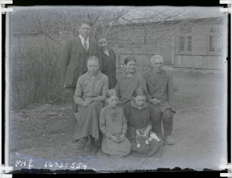 klaasnegatiiv, Anete ja Johannes Tohvelmannid Kuuramatsil, Lõõla 1935.a.