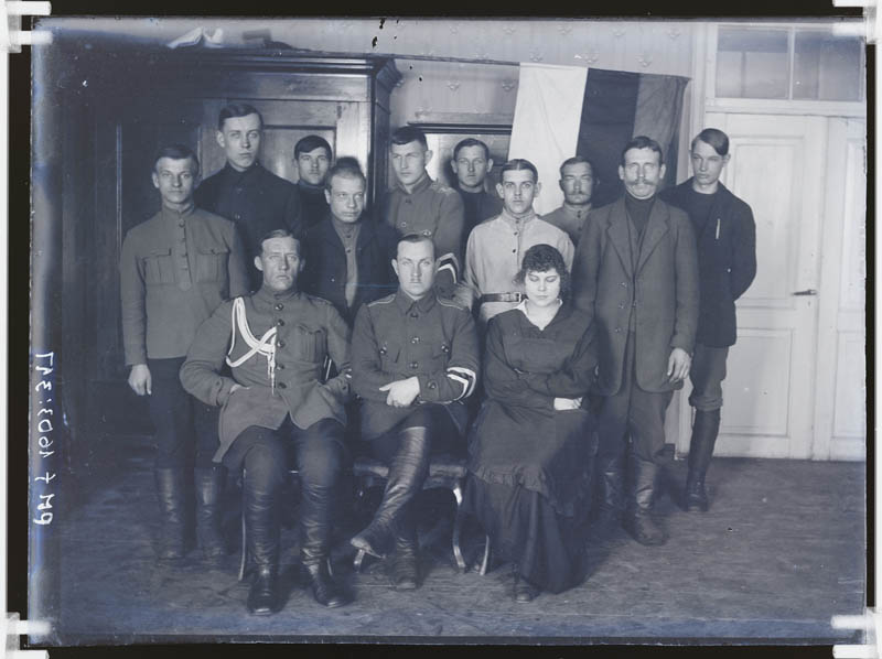 klaasnegatiiv, sõjaväelased  1920-ndad a.