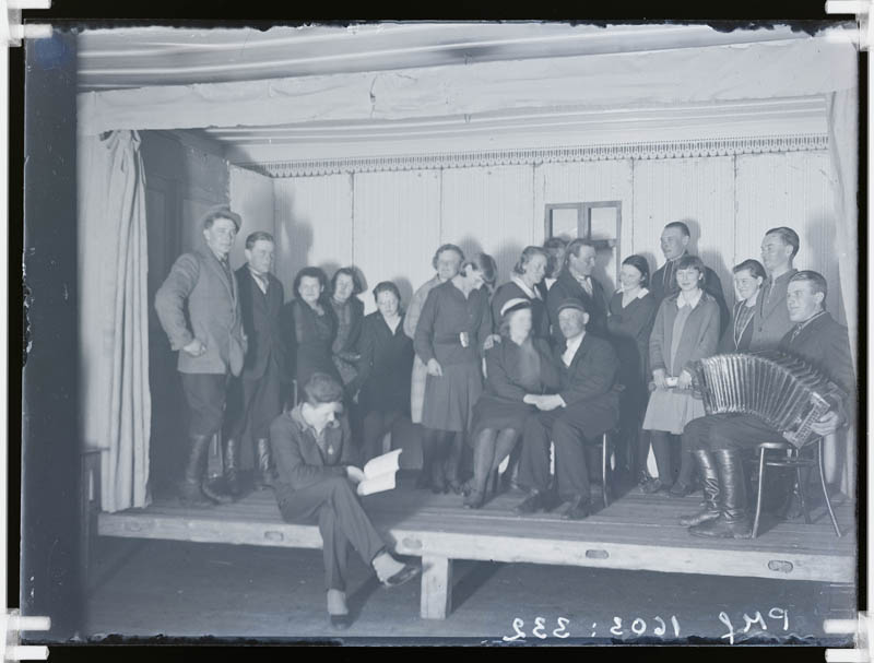 klaasnegatiiv,näidendi peaproov, Lõõla 1932. a.