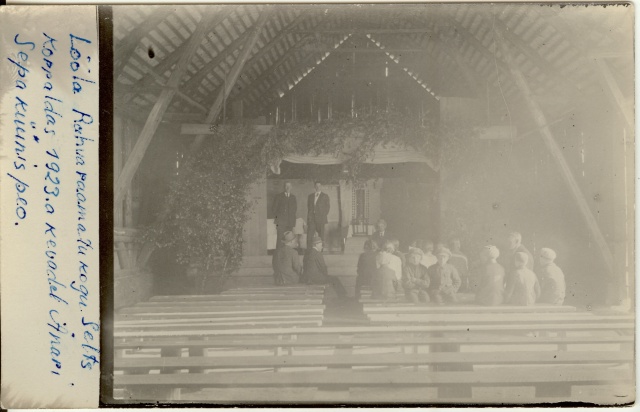 foto Lõõla Rahvaraamatukogu Seltsi pidu Sepa küünis 1923