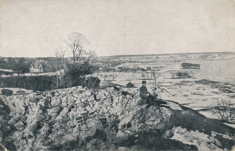 trükipostkaart, Viljandi, lossimäed, järv, linn, u 1900