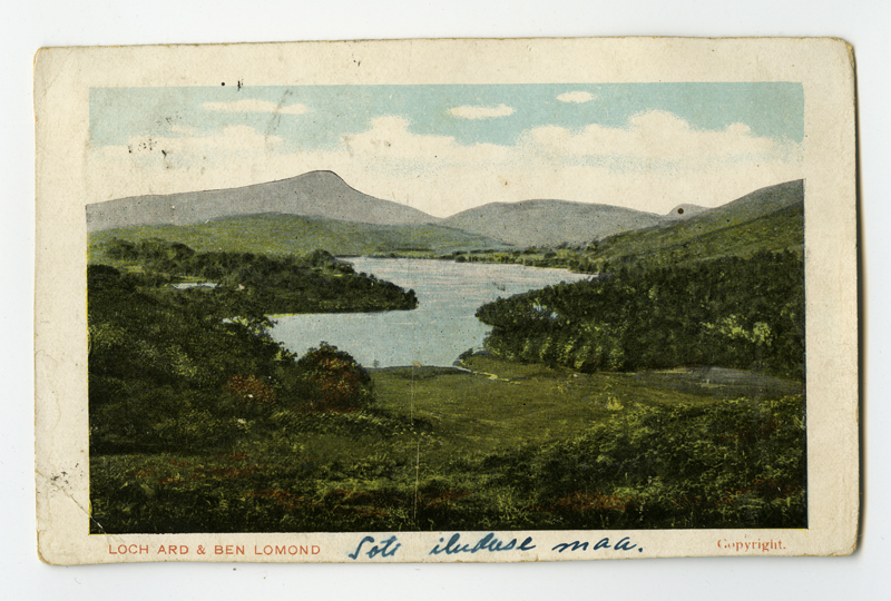 Šotimaa maastik, vaade Loch Ardi järvele ja Ben Lomondi mäele