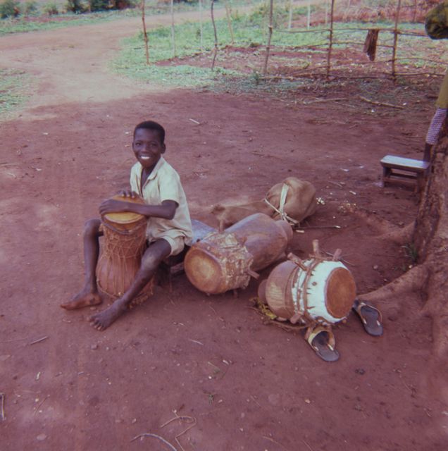 Young boy and rums; personal image