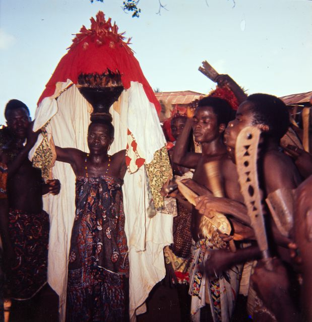 Celebration in Dahomey (contemporary Benin); event picture