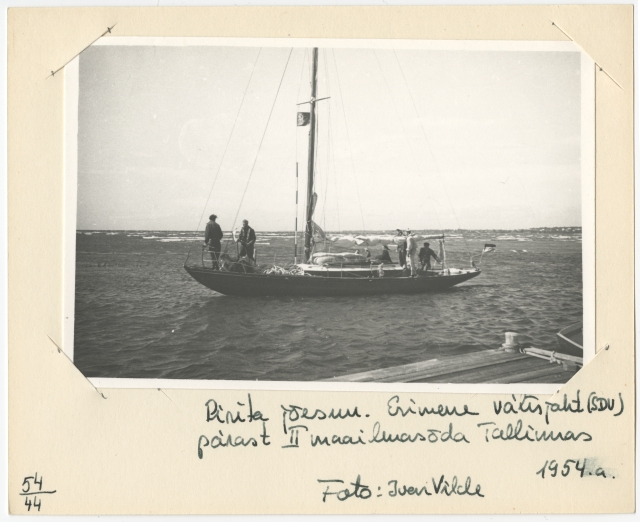 Esimene välisjaht pärast II maailmasõda Tallinnas - jahtlaev Saksa Demokraatlikust Vabariigist Pirita jõesuus