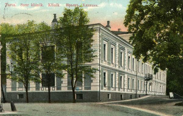 Suur kliinik Toomemäel. Tartu,  ca 1909.