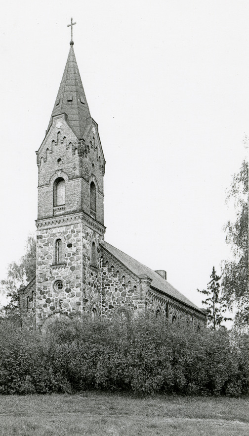 Roosa kirik, vaade läänest. Arhitekt Reinhold Guleke