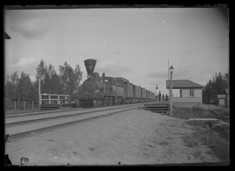 Paldiski-Tallinn-Peterburi raudtee liinil olev reisirong 1900. a. paiku Klooga vaksalis