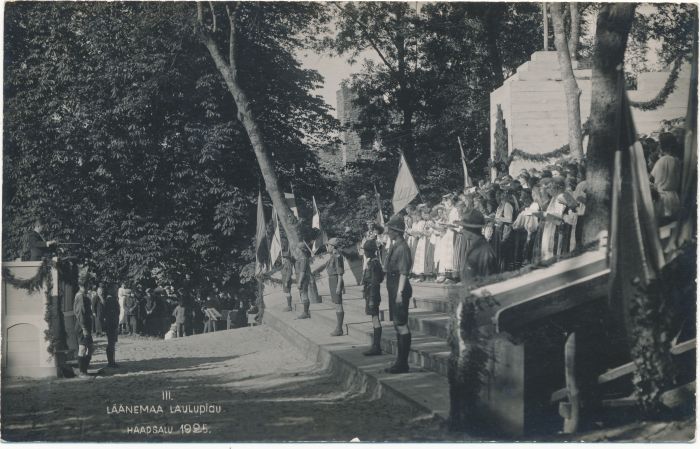 Foto. Haapsalu. Läänemaa III laulupidu. Fotogr. J. Grünthal. 1925.