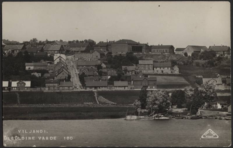 fotopostkaart, Viljandi, Kõrgemäe tn, ümbrus, u 1915, foto J. Riet