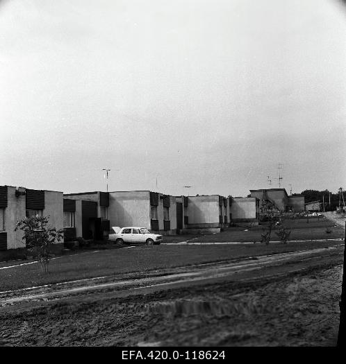 View of residential buildings in Kuremaa settlement 1976