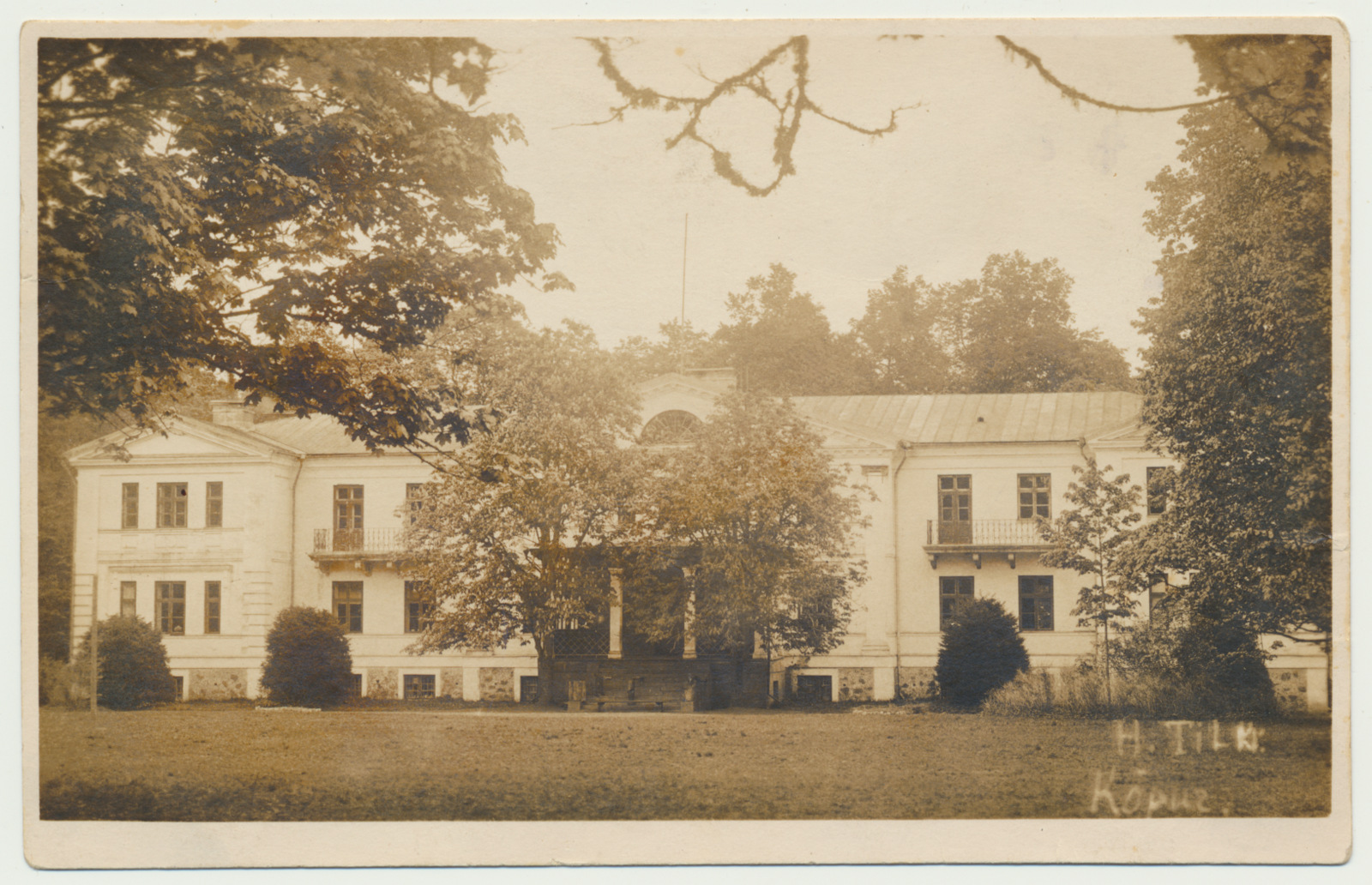foto, Viljandimaa, Kõpu kool mõisahoone's, u 1930, foto H. Tilk