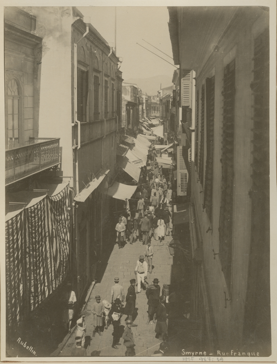 Osmanite impeeriumi Smyrna linna tänavaade 1897.a.