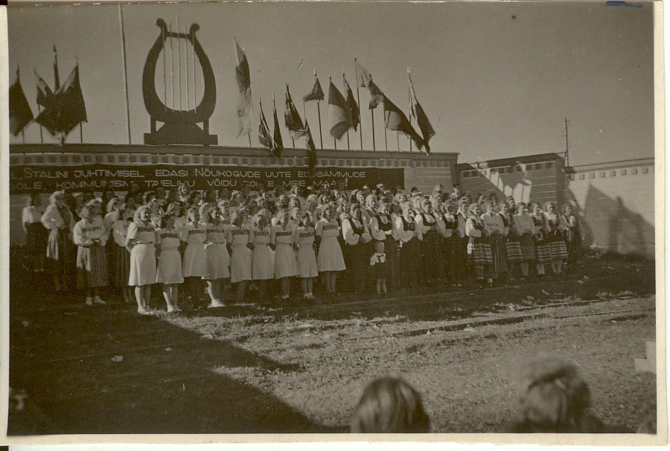 foto, Järvamaa maakondlik laulupäev 1949.a.