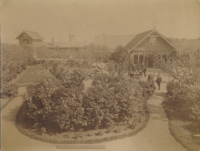 foto Viljandi, hobupostijaam Klinke aed u 1890