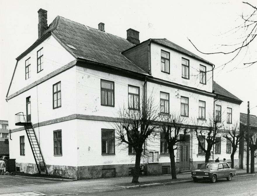 Koolihoone Valgas, fassaadivaade. Arhitekt Chr. Haberland