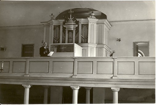foto, vaade Paide Püha Risti kiriku orelile 1983.a.