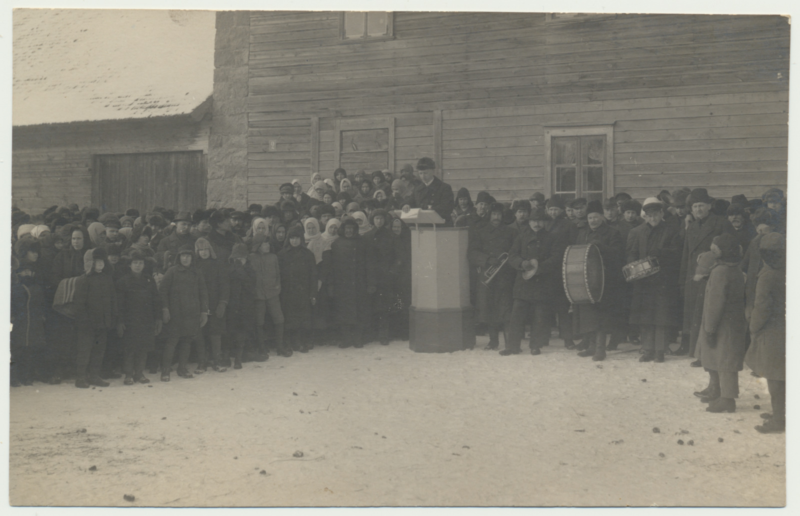 foto, Viljandimaa, Suure-Jaani, Eesti Vabariigi 10. aastapäev, tähistamine, 1923