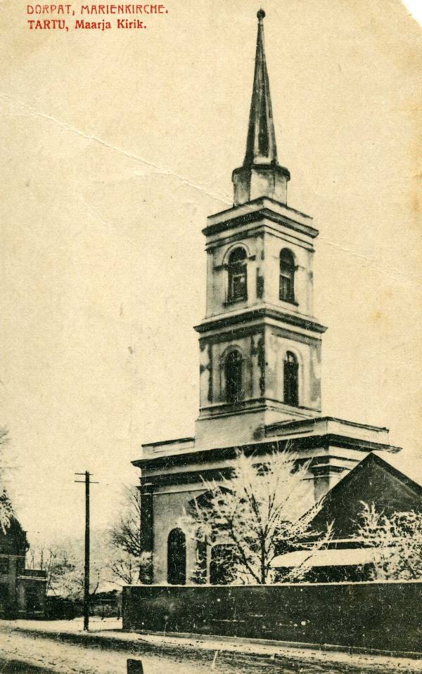 Tartu Maarja kirik. 1920. aastad.