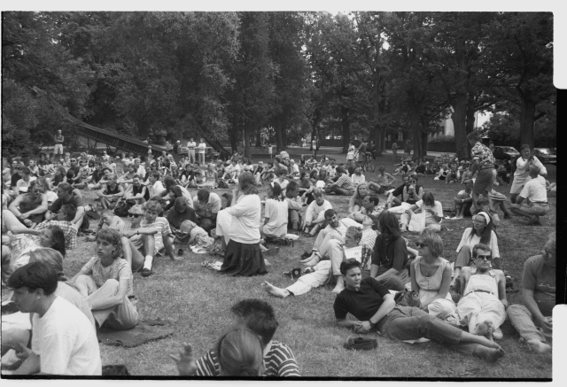Festival Fiesta 1992, kontsert Pärnu Munamäel; publik