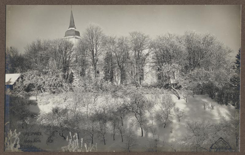 foto albumis, Viljandi, Jaani kirik aida poolt, u 1935, foto J. Riet