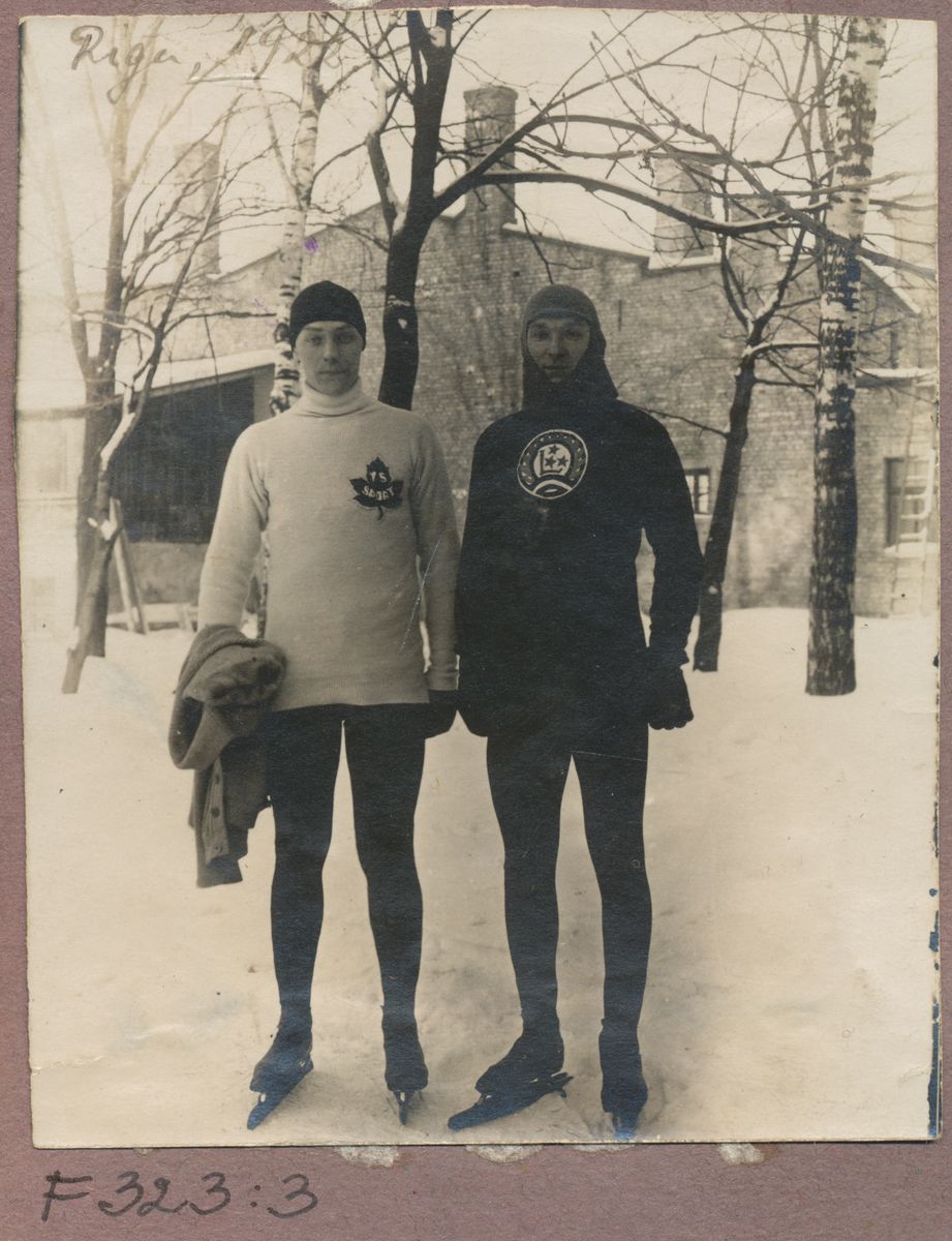 Kiiruisutaja Christfried Burmeister kaaslasega