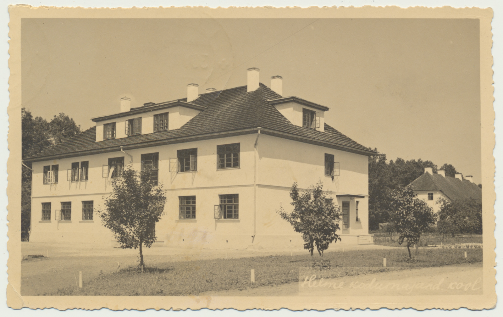 foto, Valgamaa, Helme kodumajanduskool, õpetajate maja, u 1936