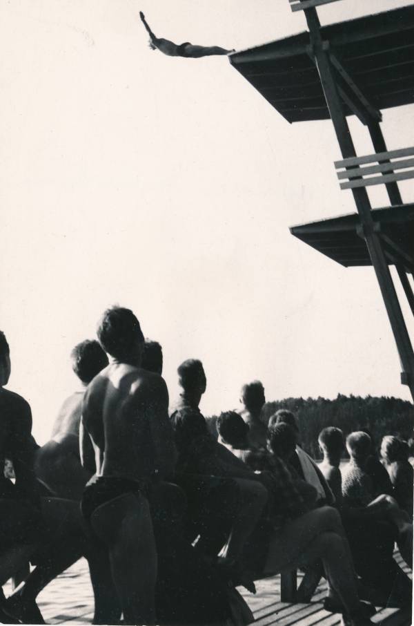 TRÜ Kääriku spordibaas, vettehüpped. Valgamaa, 1967.