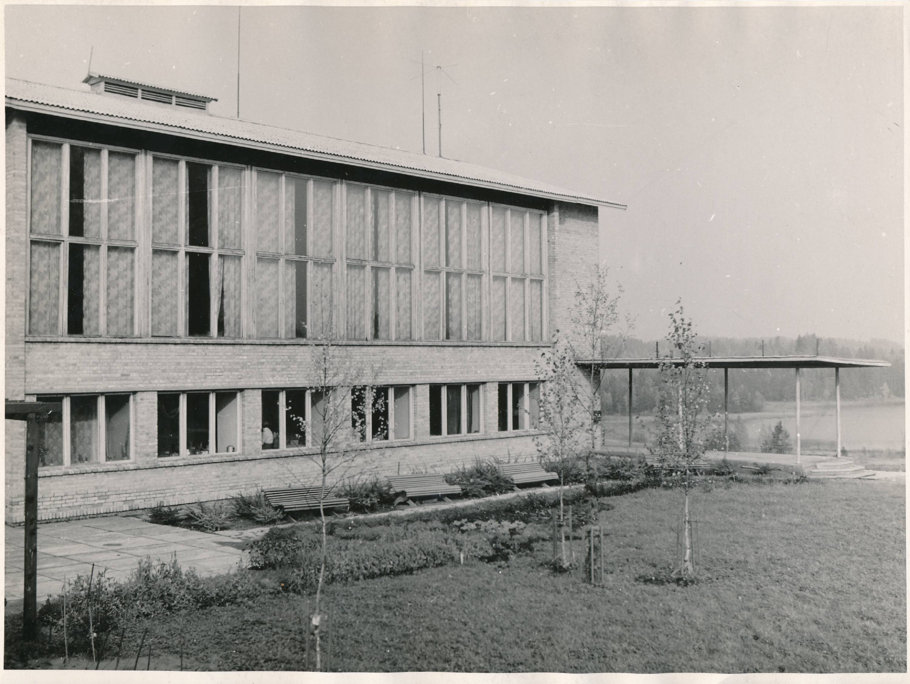 Tartu Ülikool. TRÜ Kääriku spordibaasi peahoone. 1960ndatel.