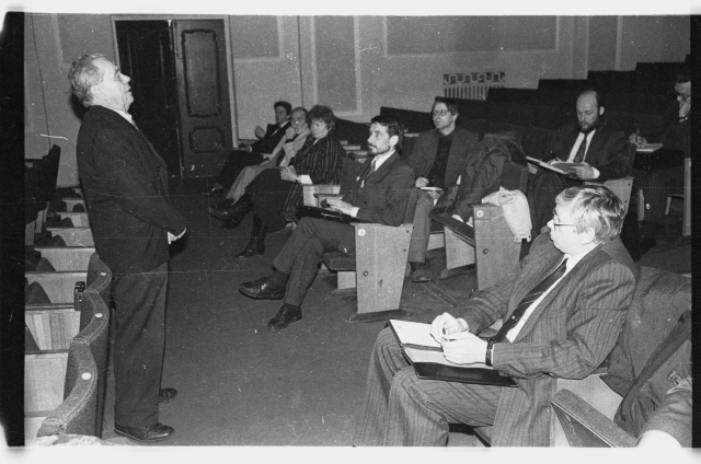 Kultuuritegelaste visiit Rakveresse; koosolek Rakvere Teatri saalis