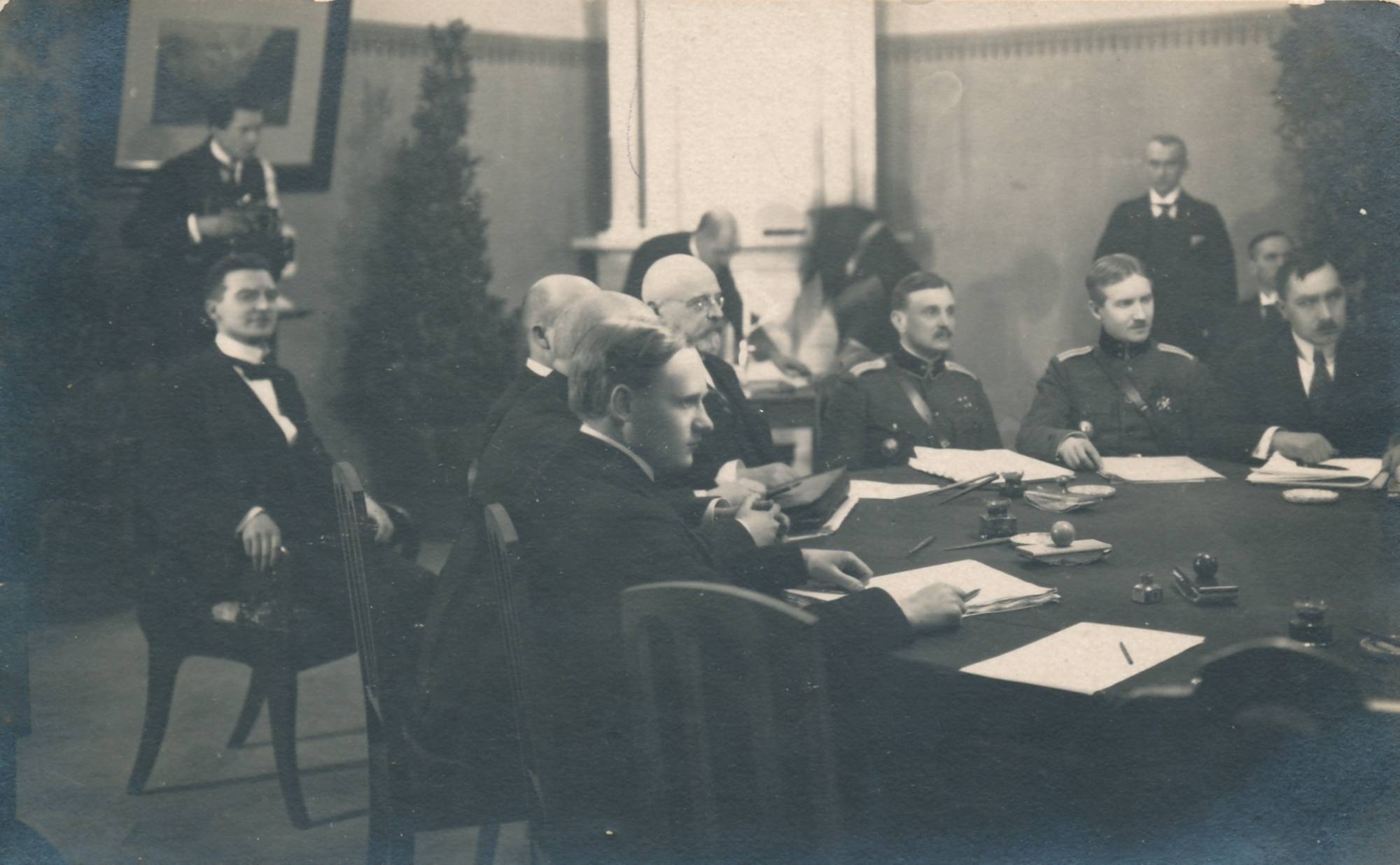 Tartu rahu sõlmimine, rahuläbirääkimised. Eesti delegatsioon. Tartu, 1920.