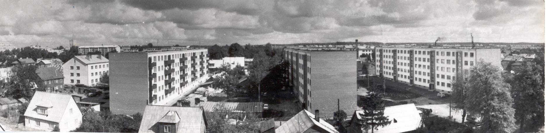 Foto. Võru linna panoraam 1969.a.