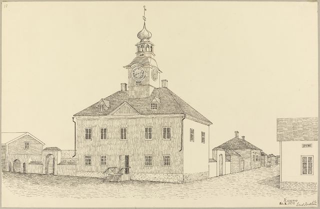 Rauma's old raft room, showcase