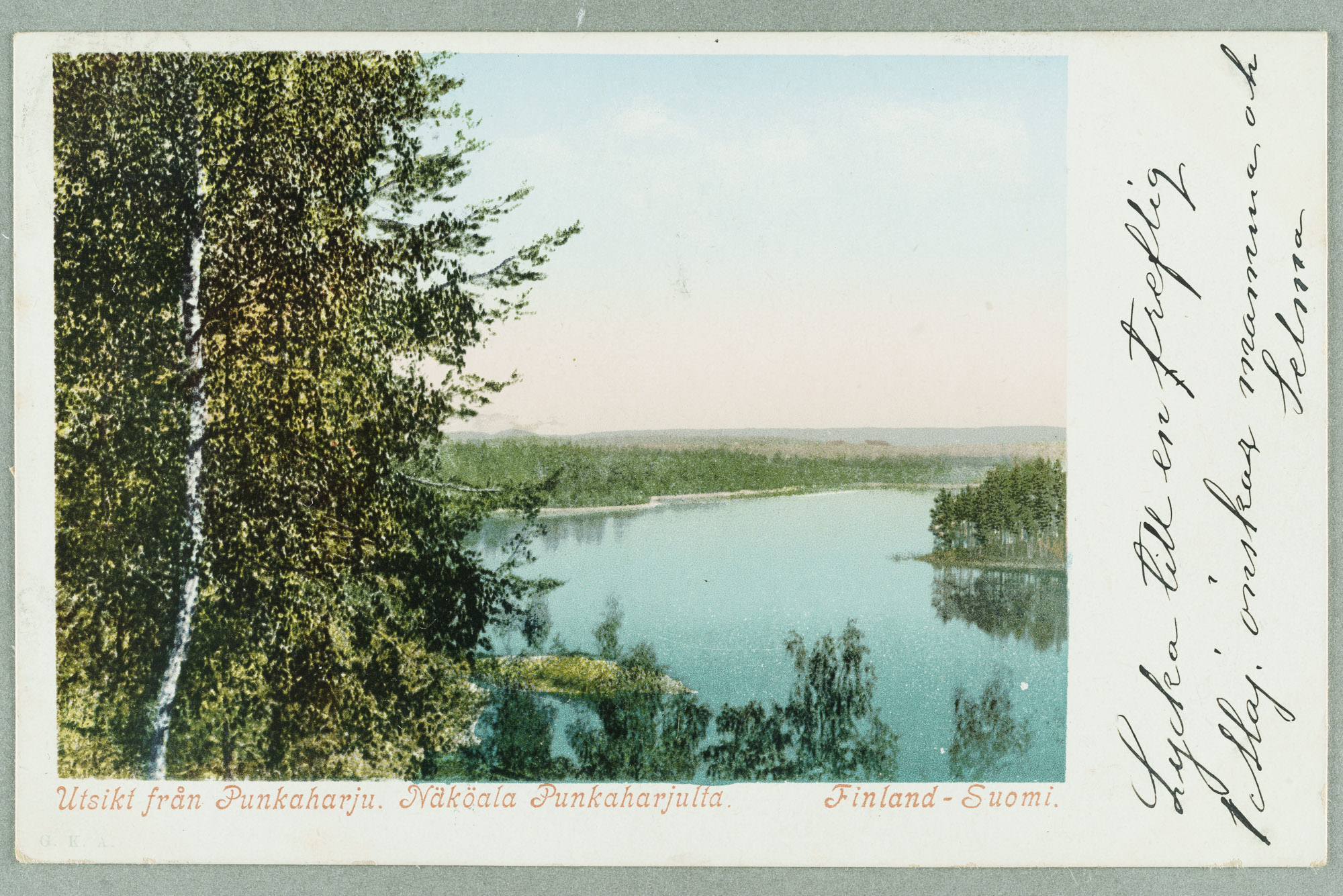 Sight Line: Runebergin mound-Angling Luoto-Eagle Island-Mäntyniemi-canter Island
