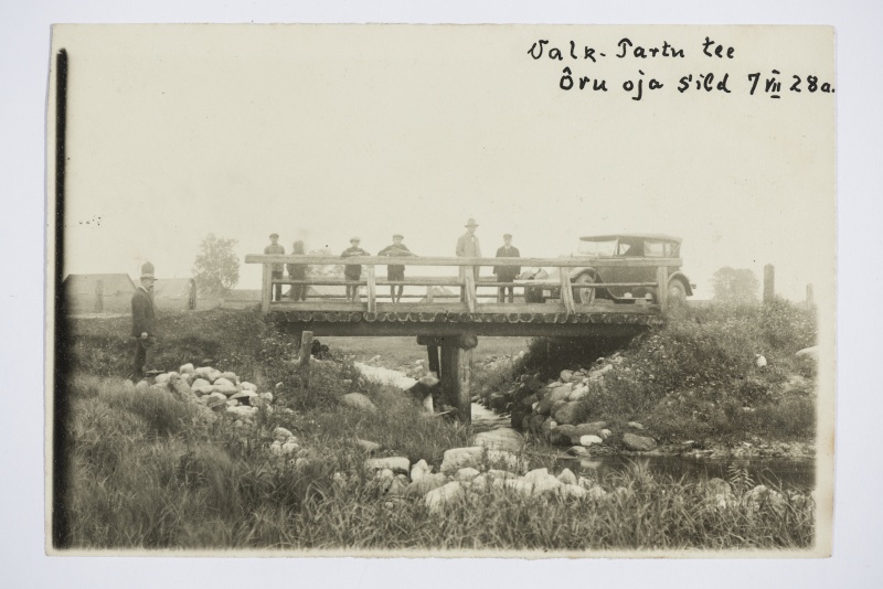 Valga—Tartu tee Õru oja sild 07.07.1928